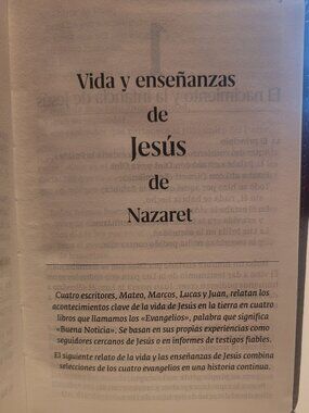 Bulk Lot-10 Leather Pocket Bible-SPANISH-Life & Teachings of Jesus of Nazareth